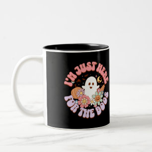 Taza Bicolor Sólo estoy aquí para los abucheos