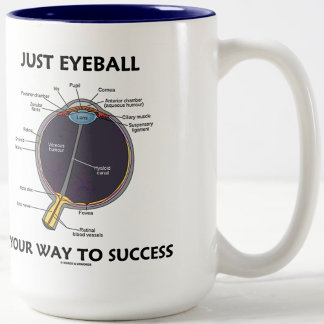 Taza Bicolor Solo Eyeball Tu Camino Al Éxito (Anatomía De Ojos)