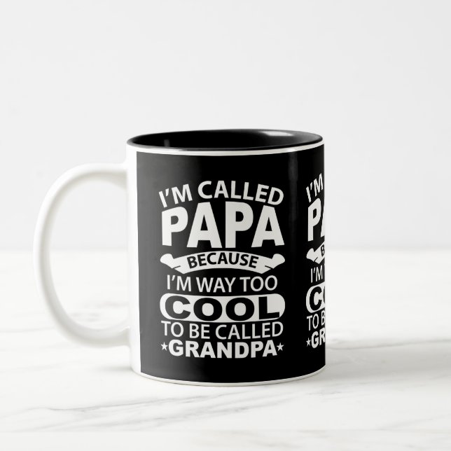 Taza Bicolor Solo Los Mejores Papás Son Ascendidos A Abuelo Arm (Izquierda)