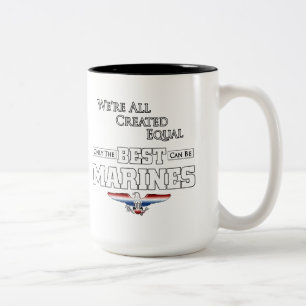 Taza Bicolor Sólo Los Mejores Son Los Marines