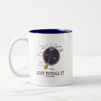 Taza Bicolor Sólo Ojo (Aproximación De Anatomía De Ojos Diciend