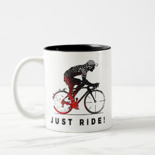 Taza Bicolor ¡Solo Pasa! - Un Diseño Ciclista