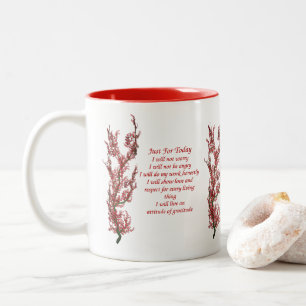 Taza Bicolor Sólo por hoy Inspirador