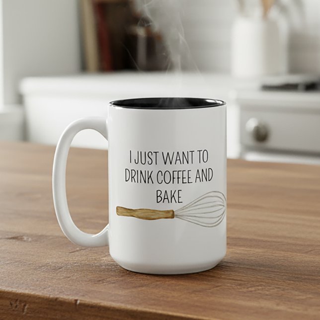 Taza Bicolor Solo quiero beber café y hacer acuarela (Subido por el creador)