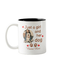 Solo Una Chica Y Su Perro Nombre Personalizado