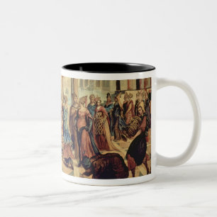 Taza Bicolor Solomon y la reina de Sheba