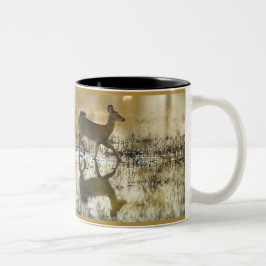 Taza Bicolor Sombra de los ciervos de la Blanco-Cola