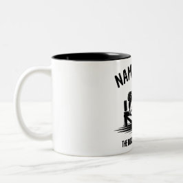 Taza Bicolor Sombra de Muelle de Nombre Personalizado Bajo