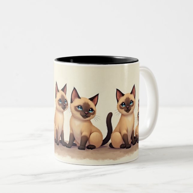 Taza Bicolor Somos siameses (Anverso derecho)