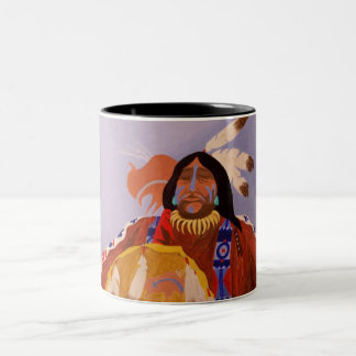Taza Bicolor Soñador del búfalo