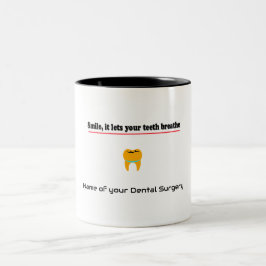 Taza Bicolor Sonríe, deja que tus dientes respiren