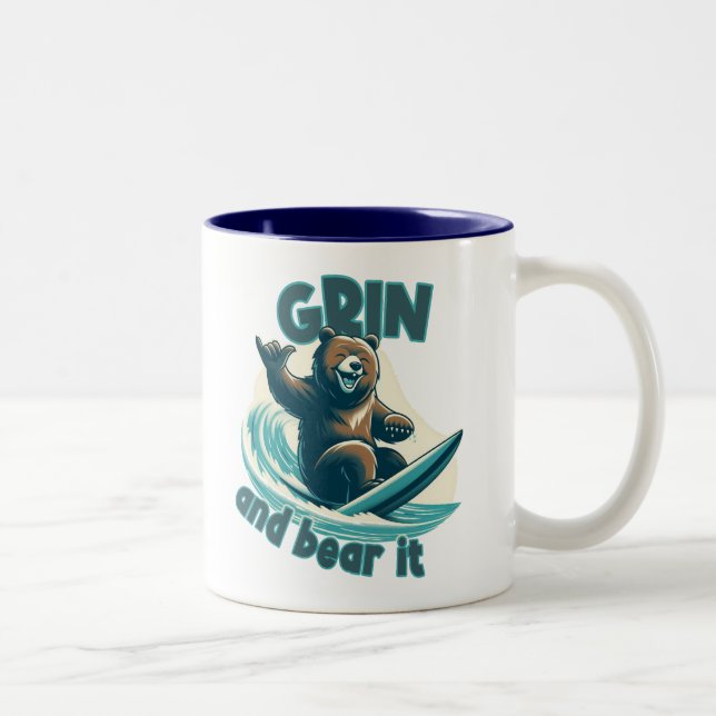 Taza Bicolor Sonríe y Aguanta (Derecha)