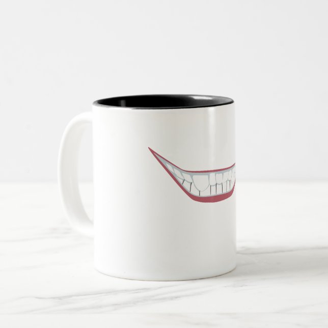 Taza Bicolor Sonriendo (Anverso izquierdo)
