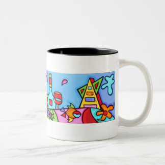 Taza Bicolor Sonya Paz - diversión del vino del área de la