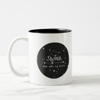 Taza Bicolor "Sophia"| Nombre que significa Mug