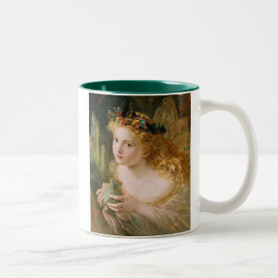 Taza Bicolor Sophie AndersonTake la cara justa de la mujer