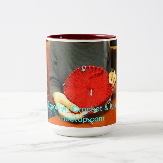 Taza Bicolor Sorbo, ganchillo y punto (Centro)