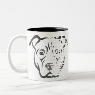 Taza Bicolor Soul Pitbull Dog Lover