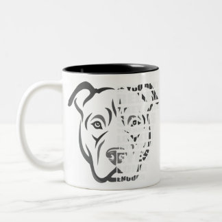 Taza Bicolor Soul Pitbull Dog Lover