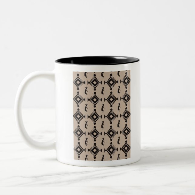 Taza Bicolor Southwestern Pattern 2 (Izquierda)
