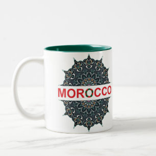 Taza Bicolor Souvenir de Marruecos
