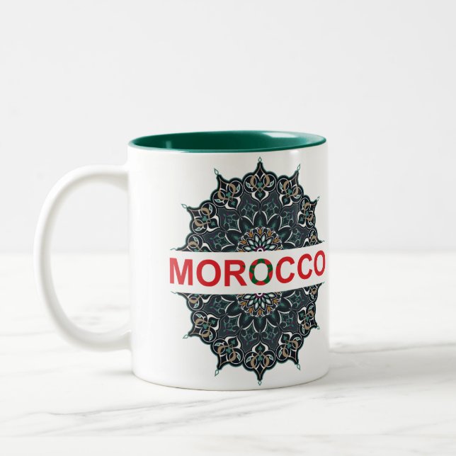 Taza Bicolor Souvenir de Marruecos (Izquierda)