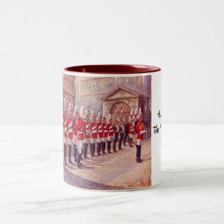 Taza Bicolor Souvenir Mug - Guardias de caballos, Londres