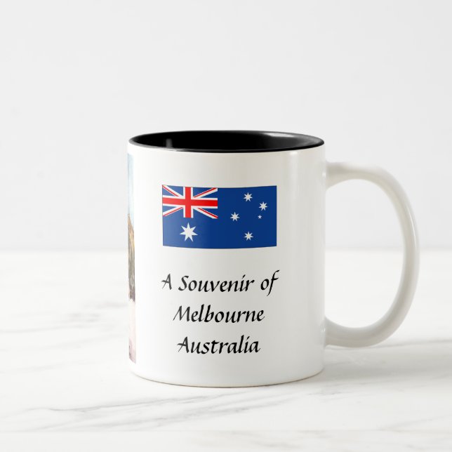 Taza Bicolor Souvenir Mug - Melbourne, Australia (Derecha)