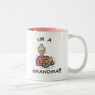 Taza Bicolor Soy abuela y bebé