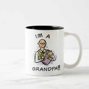 Taza Bicolor Soy camisetas y regalos de un abuelo
