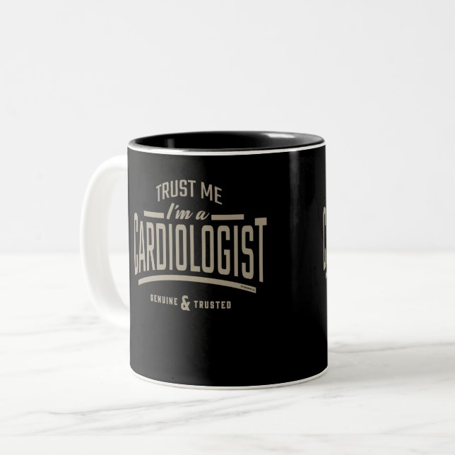 Taza Bicolor Soy cardiólogo (Anverso izquierdo)