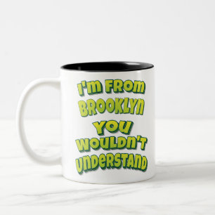 Taza Bicolor Soy de Brooklyn, no lo entenderías