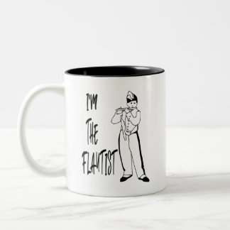 Taza Bicolor Soy el café flautista/tae mug