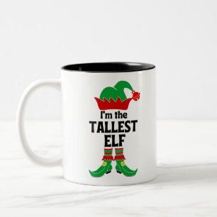 Taza Bicolor Soy el mayor elfo más alto