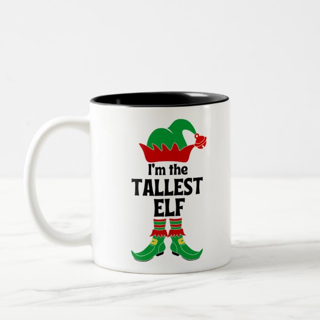 Taza Bicolor Soy el mayor elfo más alto (Izquierda)