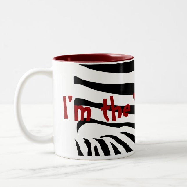 Taza Bicolor Soy el Wild One (rojo) Mug (Izquierda)