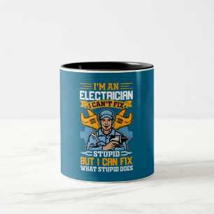 Taza Bicolor Soy electricista