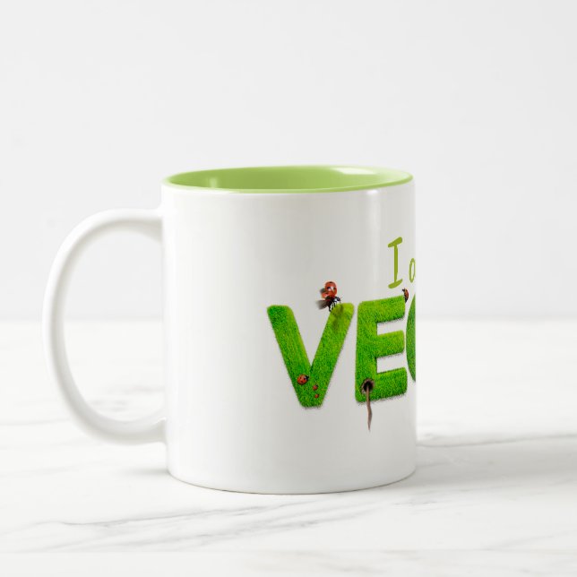 Taza Bicolor Soy funda de palo de golf vegana (Izquierda)