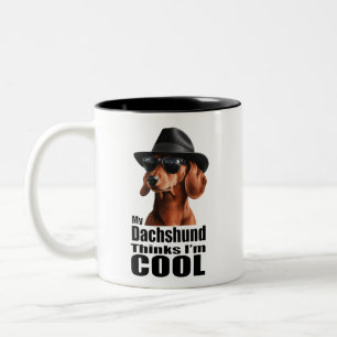 Taza Bicolor Soy Guay Dachshund