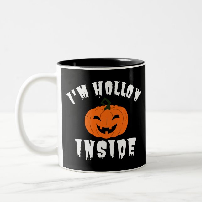 Taza Bicolor Soy Hollow Inside Pumkin Jack O Lantern (Izquierda)