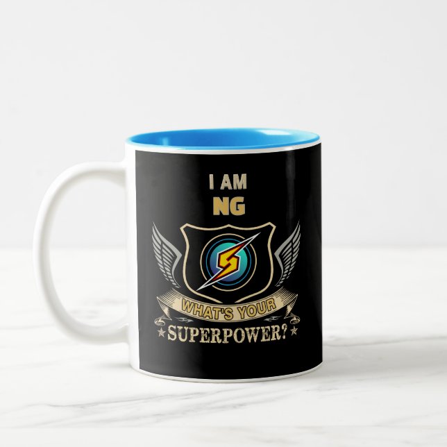 Taza Bicolor Soy NG ¿Cuál es tu superpoder (Izquierda)