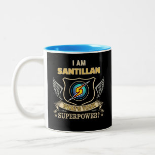 Taza Bicolor Soy SANTILLAN ¿Cuál es tu superpoder