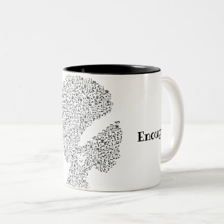 Taza Bicolor Soy suficiente cita