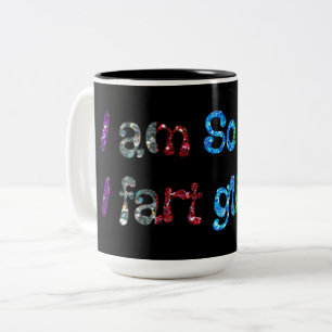 Taza Bicolor Soy Tan Gay que echo purpurina Humor Gay