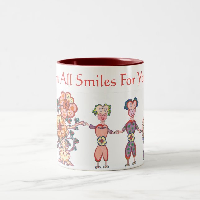 Taza Bicolor ¡Soy todas las sonrisas para usted! (TM) (Centro)