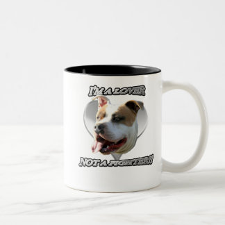 Taza Bicolor Soy un amante, no un pelotudo de pitbull.