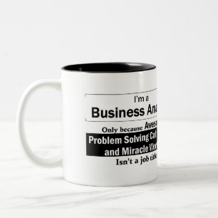 Taza Bicolor Soy un analista del negocio
