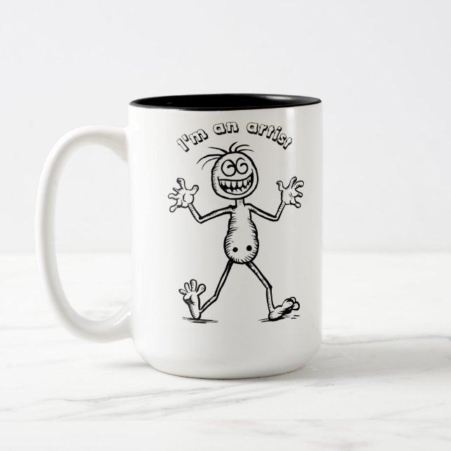 Taza Bicolor Soy un artista (Izquierda)