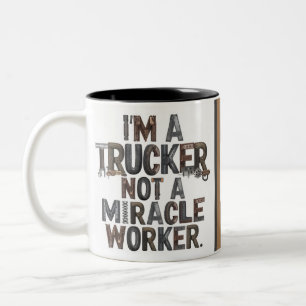 Taza Bicolor Soy un Camionero no un Camión de Trabajadores Mila