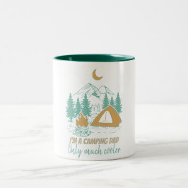 Taza Bicolor Soy un camping divertido para el día del padre